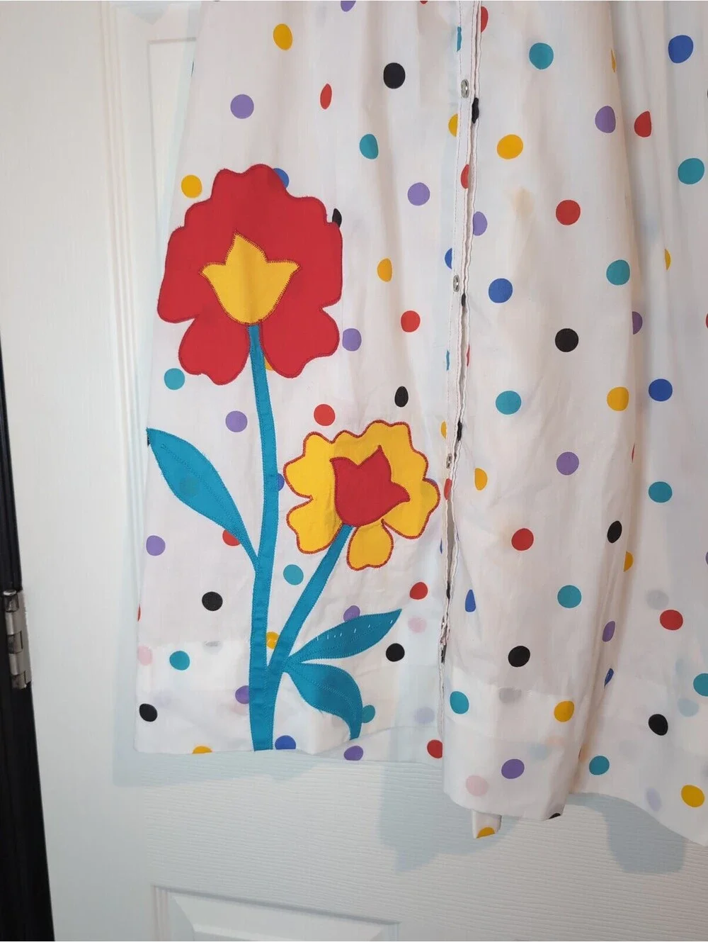 Large/XL vintage polka dot models coat/robe